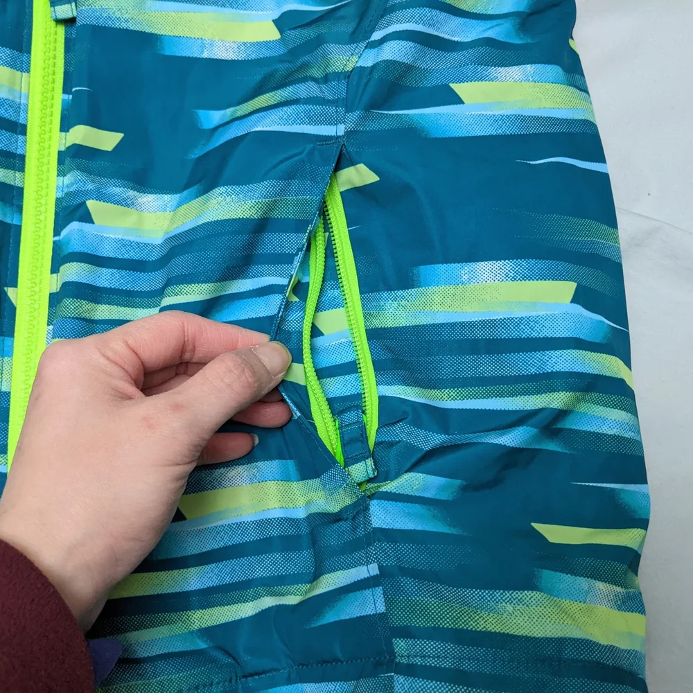 Like New Lands' End Boys Insulated Window Jacket Size L 10-12